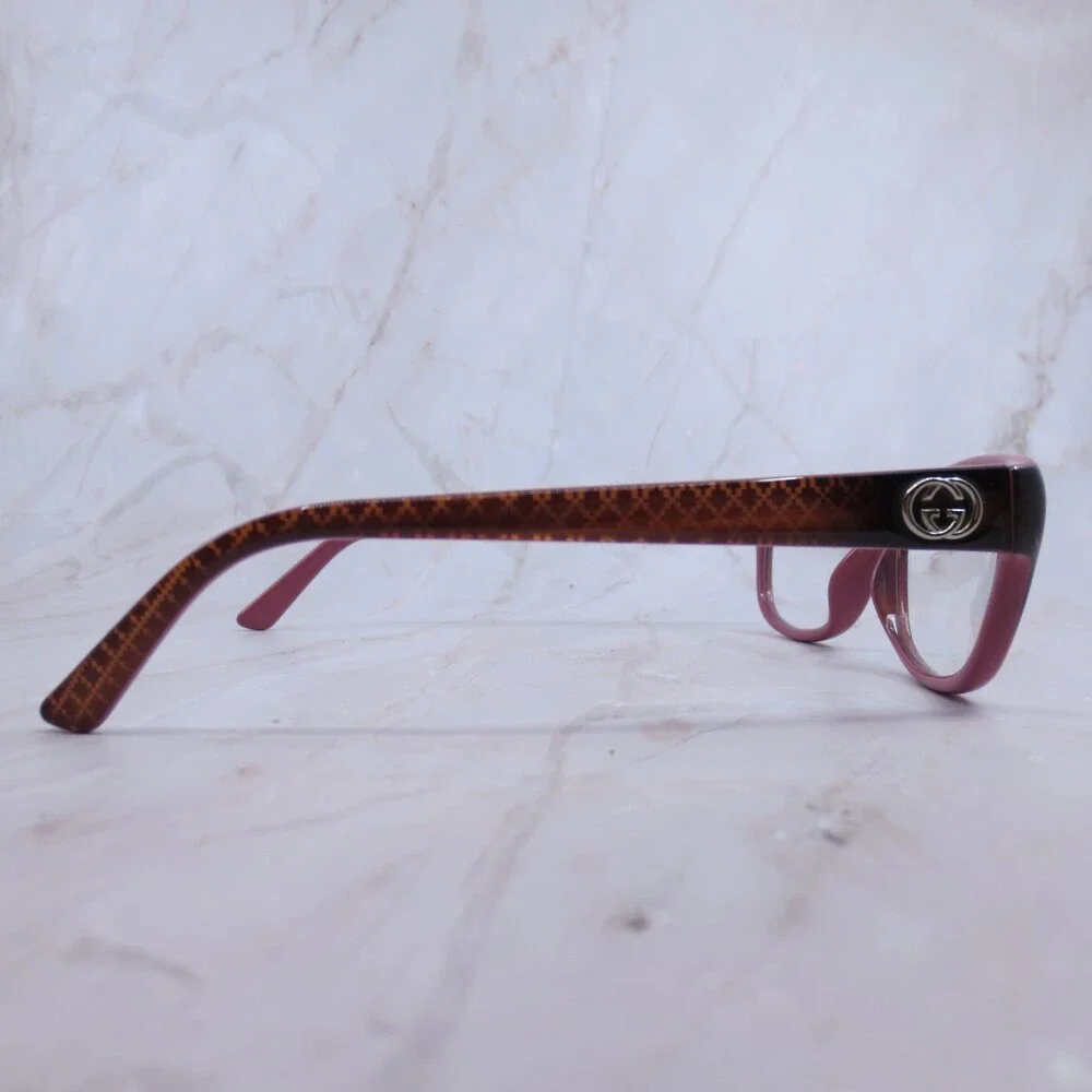 Gucci Optyl Eyeglasses Frame GG3648 Women Black Pink Tortoise Full Rim 53-15-140 - Picture 3 of 10
